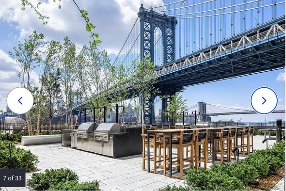 Luxury furnished 3BR / 2BA available April 1 – July 20 in One Manhattan Square (69th floor).Floor-to