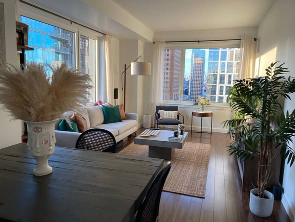 1 Bedroom-1 Bathroom Entire Luxury Apartment for Sublet in Downtown Brooklyn . FULLY FURNISHEDRight 