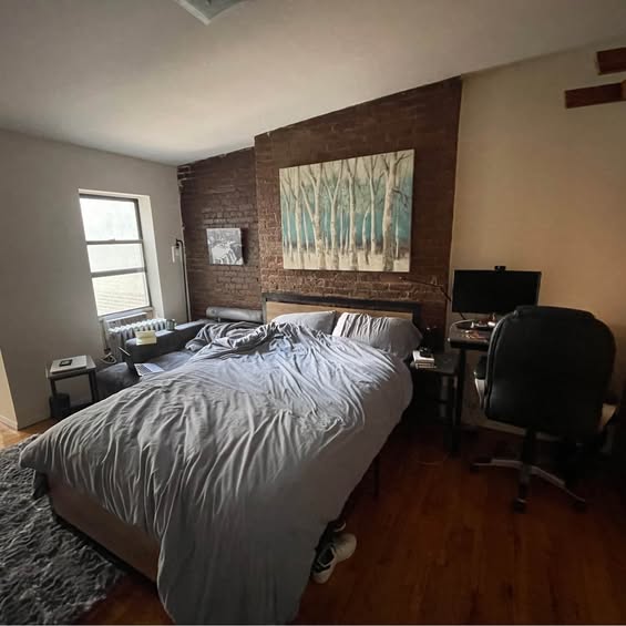 Hi All! Subletting a comfy studio in the east village. Has desk, TV, kitchen, couch and everything y